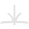 Ekena Millwork Davenport Architectural Grade PVC Gable Bracket, 108"W x 72"H x 4"D x 6"F, 16/12 Pitch GBP108X72X0406DAV00 - alternate 4